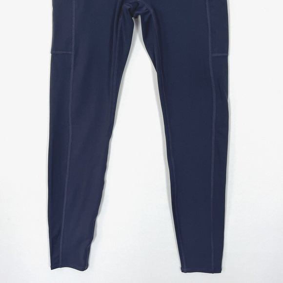 Halara Cloudful High Waisted 7/8 Leggings Sz XS Pull On Stretch Navy Blue Pocket - Picture 3 of 8